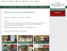 Tablet Screenshot of hotel-am-schloss.de